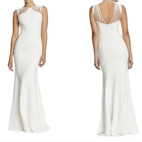 strapless open back dress MARCELLA GOWN